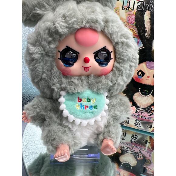 Lily Rabbit Town CONFIRMED V1 Baby Three Sage Green LIQUID GLITTER CRYING EYES - Picture 1 of 3